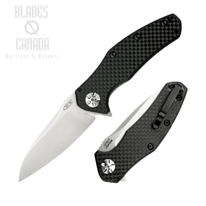 Zero Tolerance 0770CF Flipper Folding Knife, Assisted Opening, S35VN, Carbon Fiber, ZT0770CF